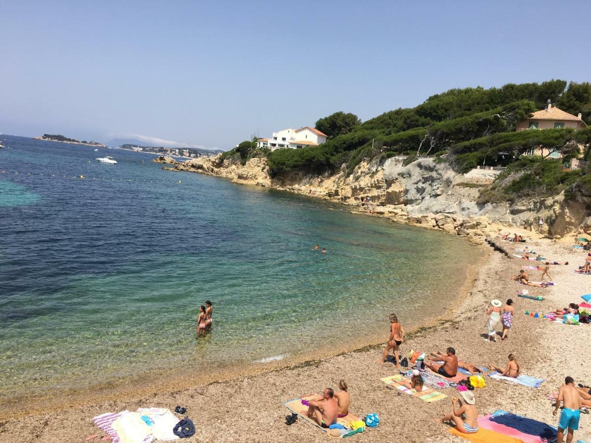 T2 Rez De Jardin 300M Plage De Beaucours Sanary Sur Mer Екстериор снимка